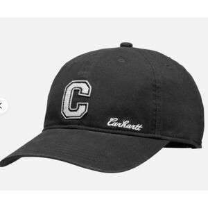 Carhartt Unisex Canvas C Patch Cap Hat Black NWT